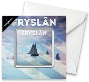 Fryslân skûtsjes magneet + gratis wenskaart
