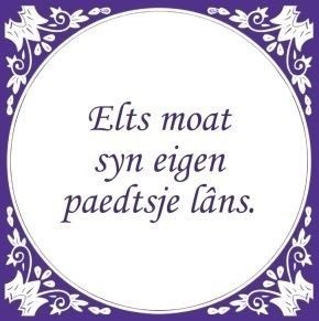 Elts moat syn eigen paedtsje lâns