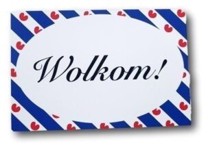 Wolkom sticker