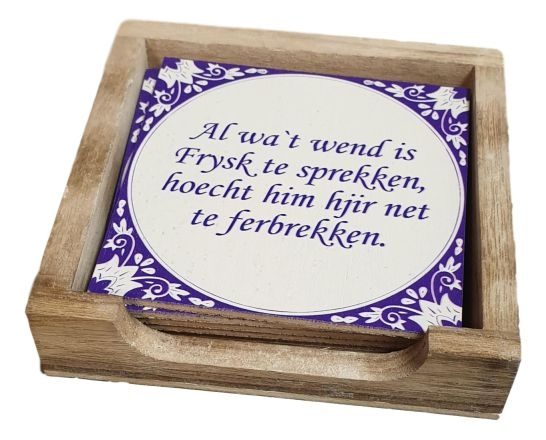Houten onderzetters fries