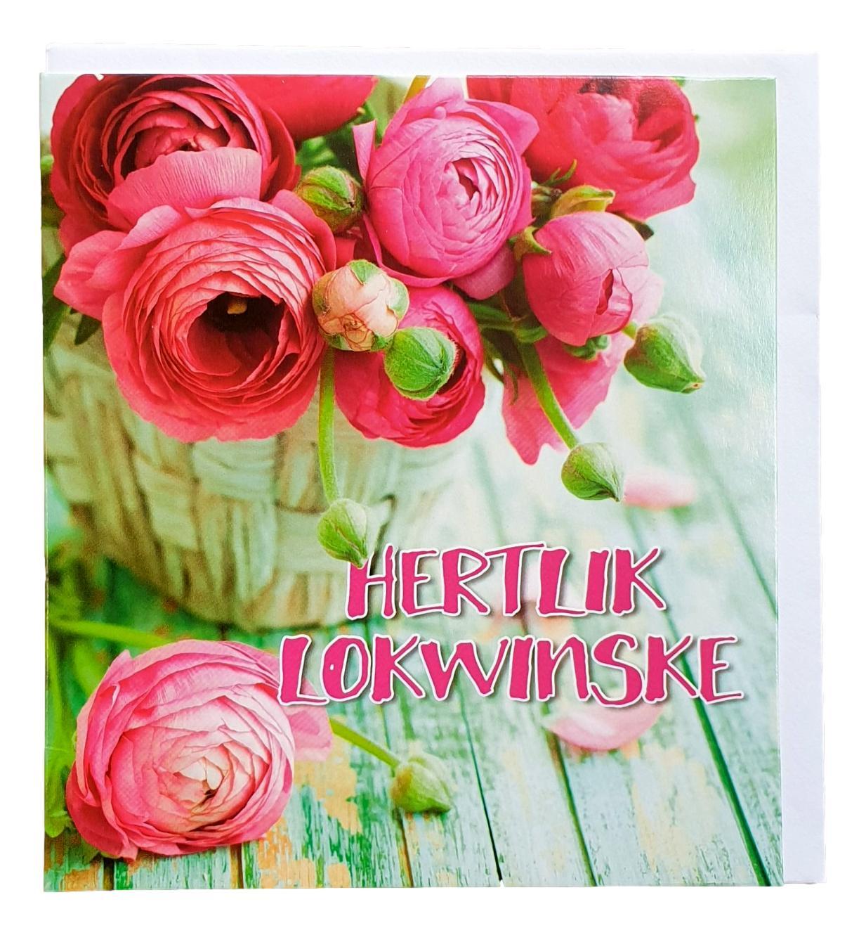 Kaart Hertlik lokwinske bloemen