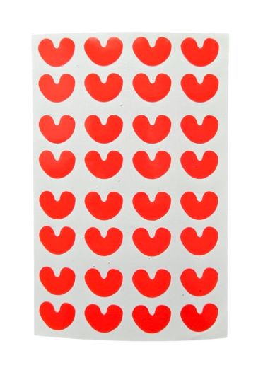 Pompeblêdstickers klein 32 stuks
