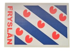 Sticker Friese vlag 10x15 Fryslân