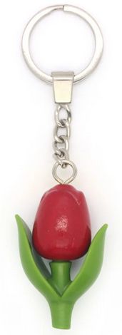 Sleutelhanger tulp rood