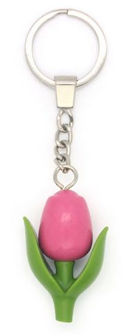 Sleutelhanger tulp roze