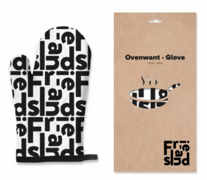 Ovenwant Friesland tekst zwart wit