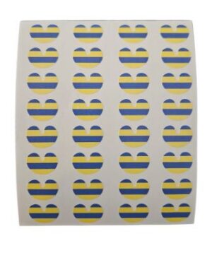 Leeuwarden vlag in hart klein 32 stuks