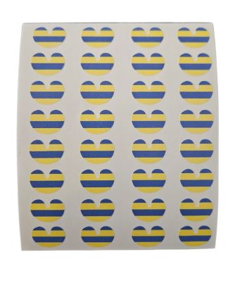 Leeuwarden vlag in hart klein 32 stuks