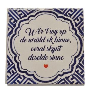 Magneet Wer't wy op de wrâld ek binne