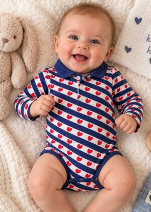 Friese vlag polo romper 62-68