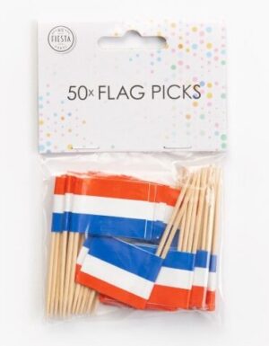 Cocktailprikkers vlag Holland