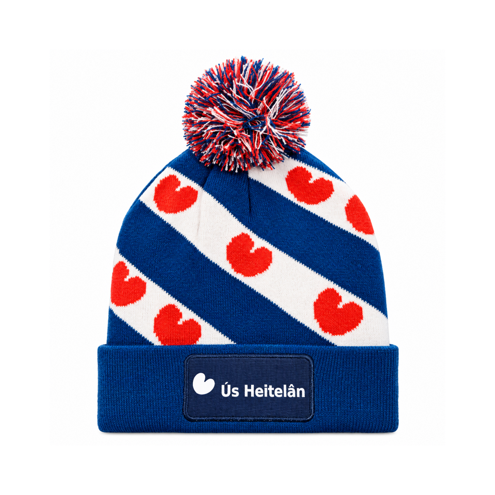 Friese vlag muts Ús Heitelân pompon