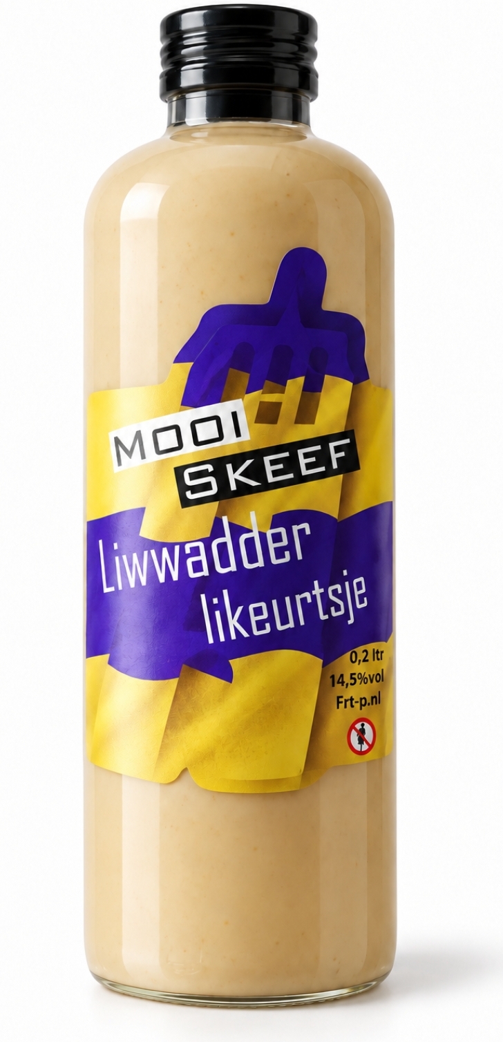 Liwwadder Likeurtsje Lekker Skeef kruik